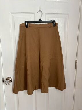 Classic A-Line Brown Women's Skirt